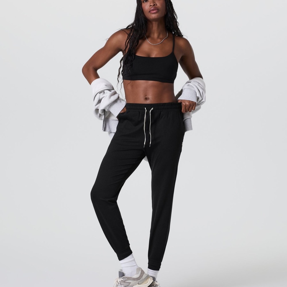 Vuori Black Relaxed Fit Joggers with Tapered Legs